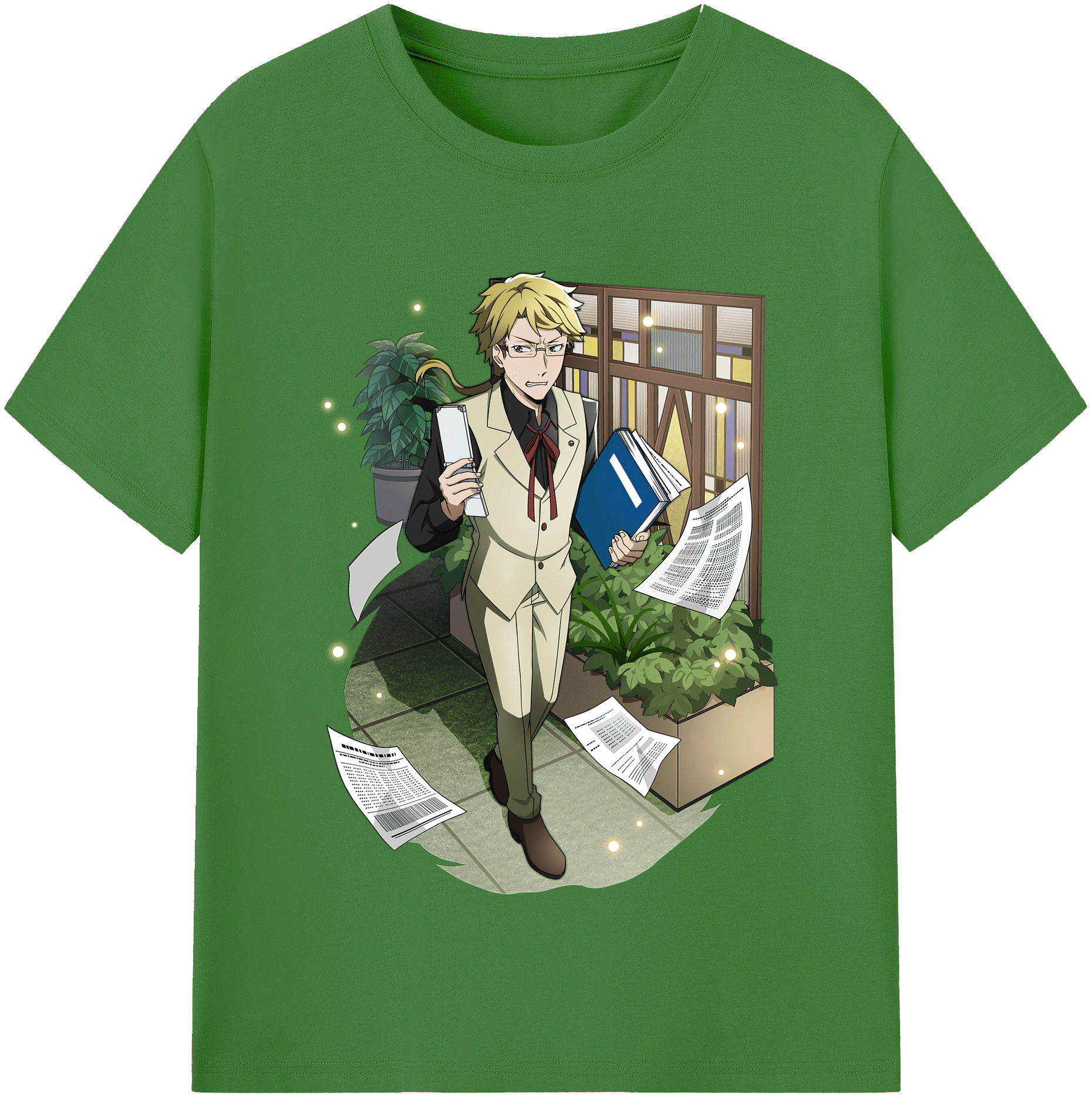 （画像用） 文豪ストレイドッグス Bungo Stray Dogs レディースカジュアルプリントTシャツ（綿100％）